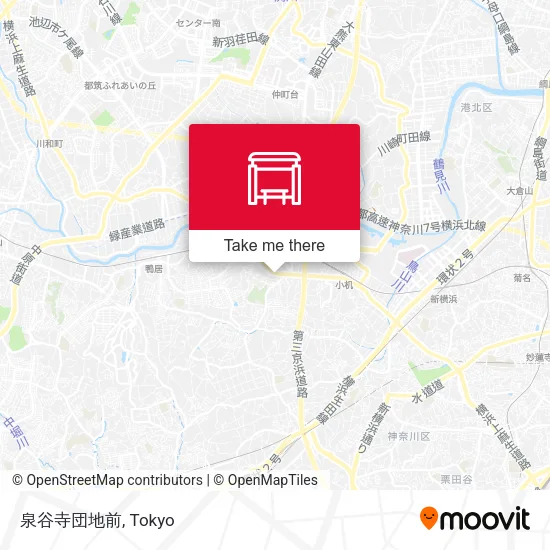 泉谷寺団地前 map