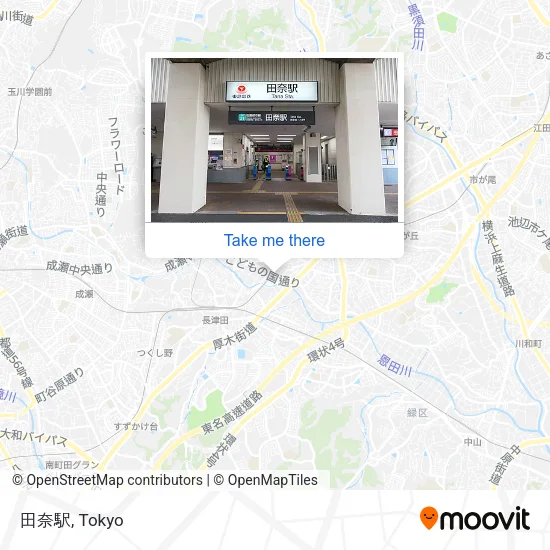 田奈駅 map