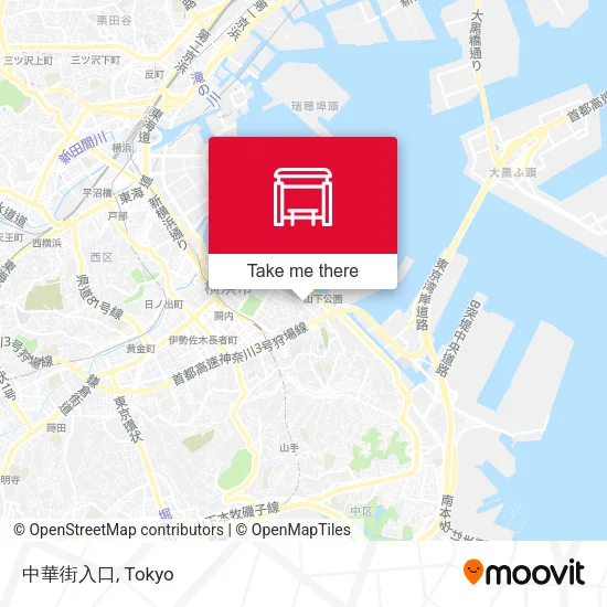 中華街入口 map
