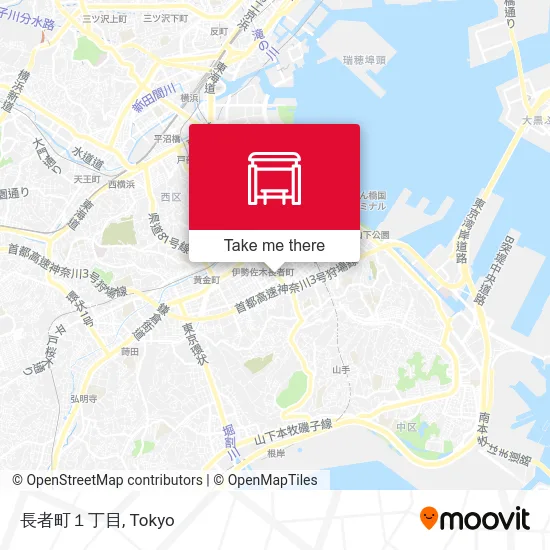 Chojamachi 1-chome map