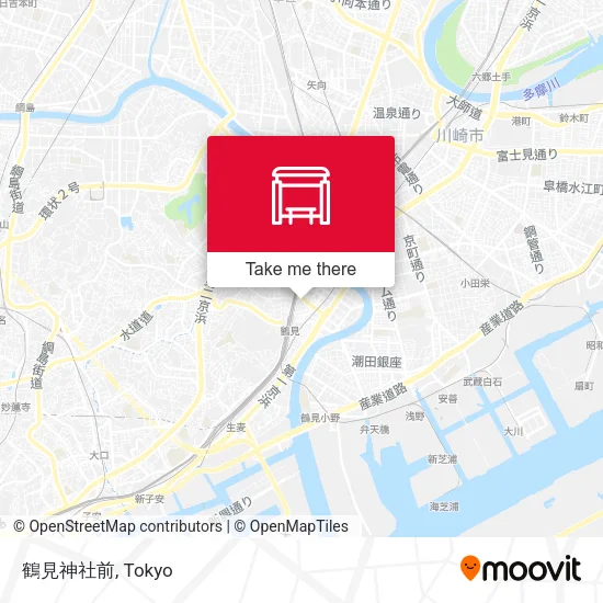 In front of Tsurumi Shrine map