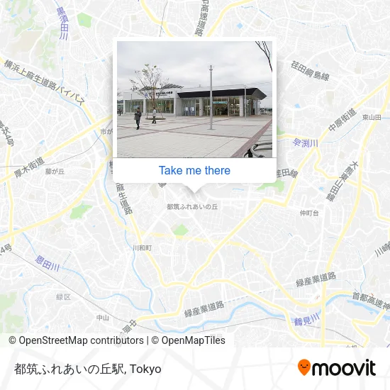 都筑ふれあいの丘駅 map