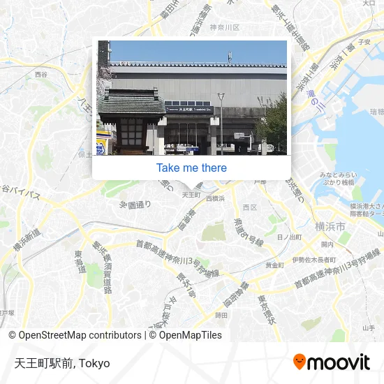 Tennocho Station Front map