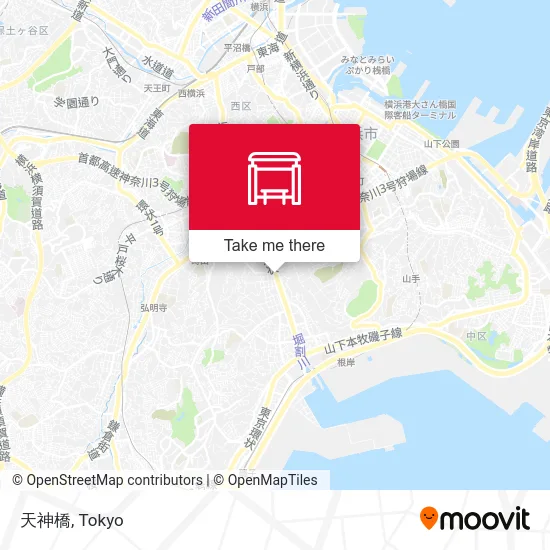Tenjin Bridge map