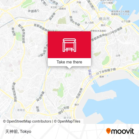 Tenjin-mae map