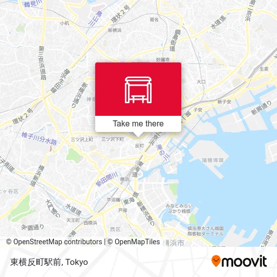 Toyoko Tammachi Station Front map