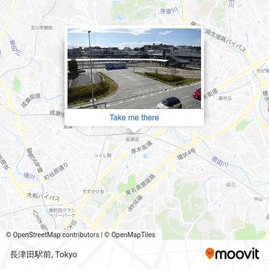 Nagatsuta Station Front map