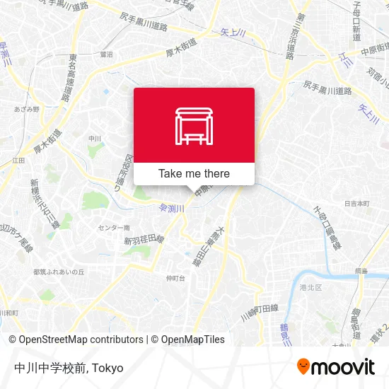 In front of Nakagawa Junior High School map