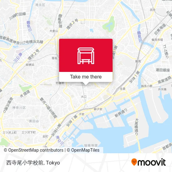 西寺尾小学校前 map