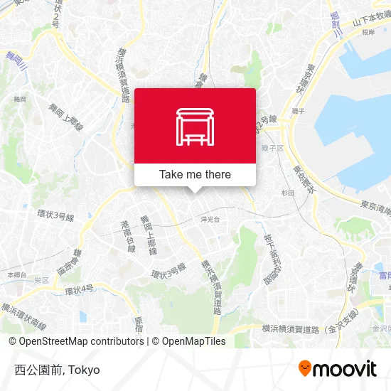 西公園前 map