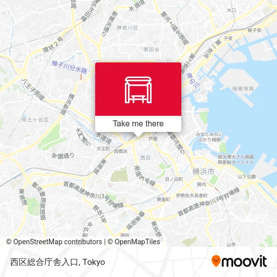 西区総合庁舎入口 map