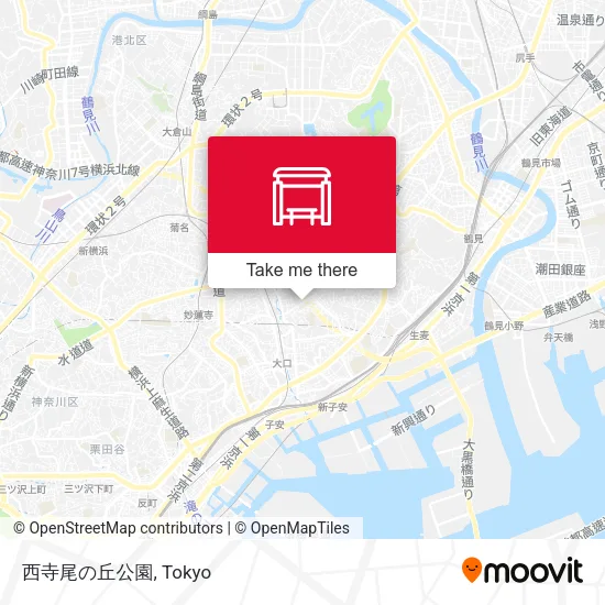 西寺尾の丘公園 map