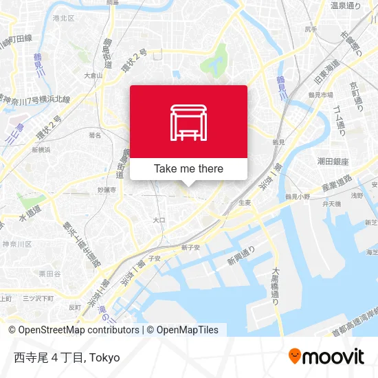 Nishiterao 4-chome map