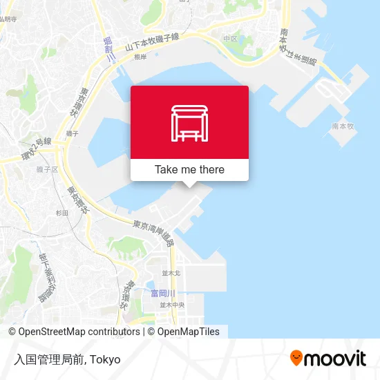 入国管理局前 map