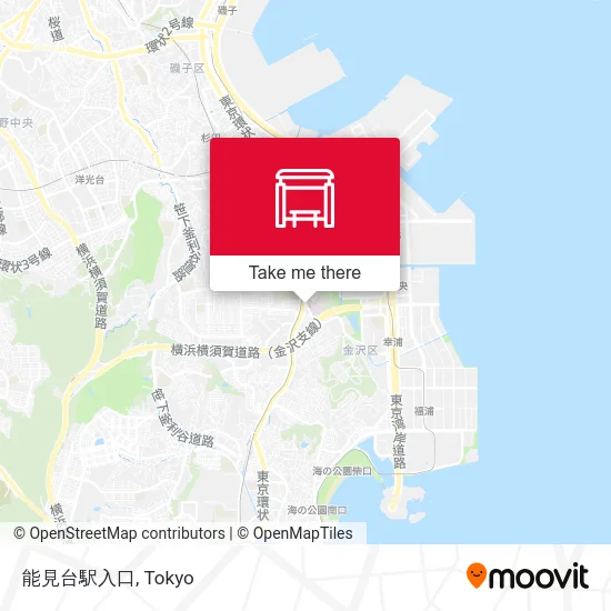能見台駅入口 map