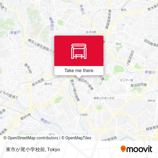 東市が尾小学校前 map