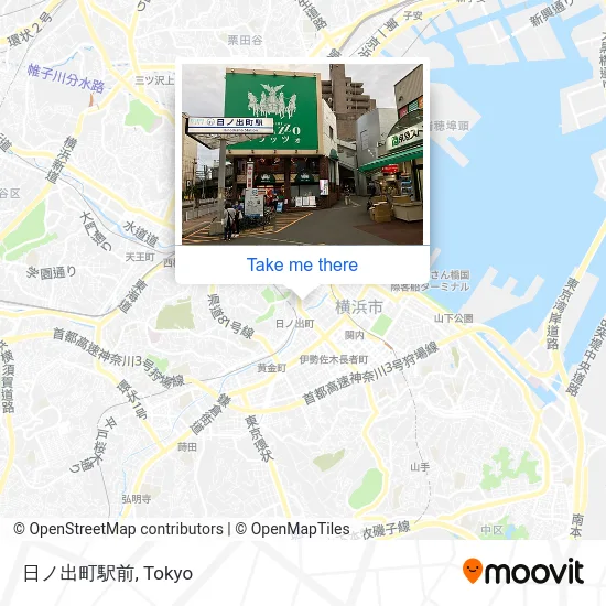 Hinode-cho Station Front map