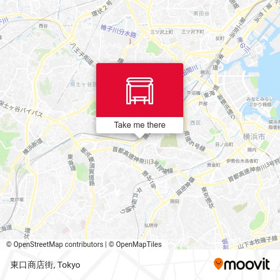東口商店街 map