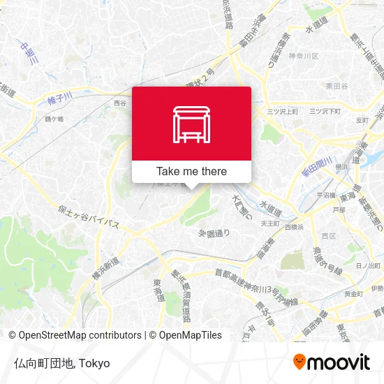 仏向町団地 map