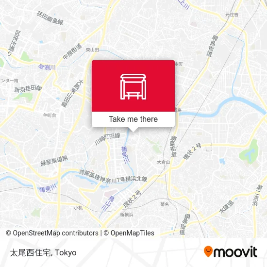太尾西住宅 map