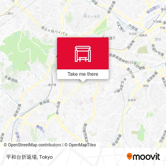 Heiwadai Bus Depot map