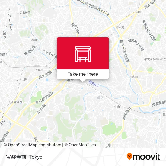 In front of Takarabukuro Temple map