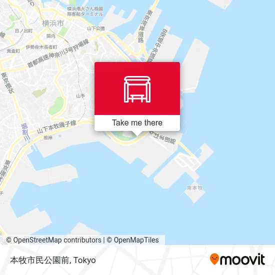 Honmoku City Park Front map