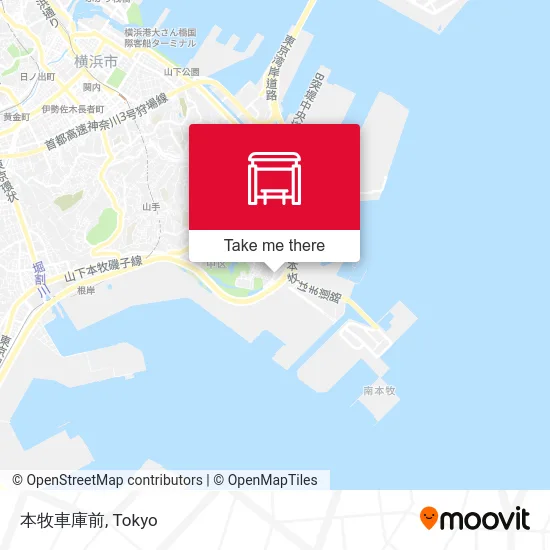 Honmoku Bus Depot map
