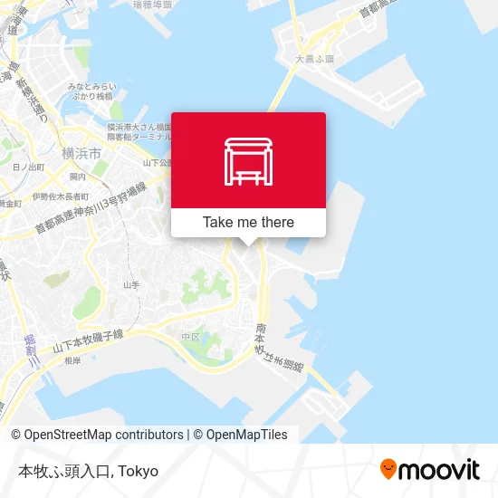 本牧ふ頭入口 map