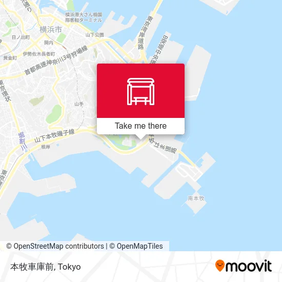Honmoku Bus Depot map
