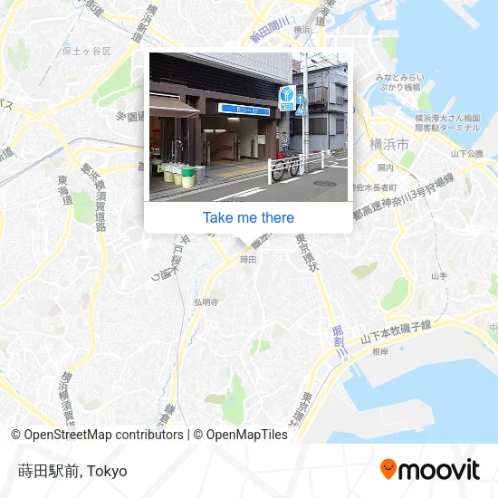 蒔田駅前 map