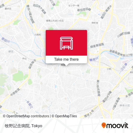 牧野記念病院 map