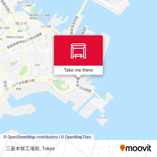 三菱本牧工場前 map
