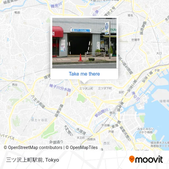 三ツ沢上町駅前 map