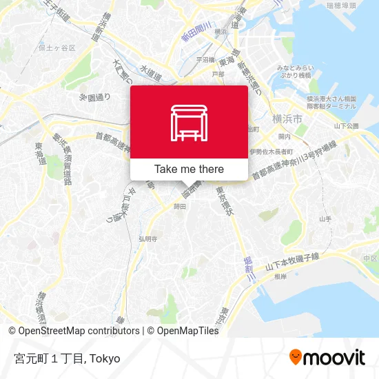 Miyamoto-cho 1-chome map