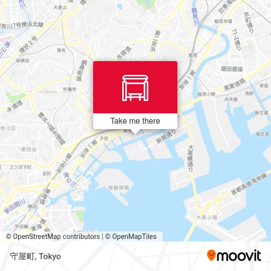 守屋町 map