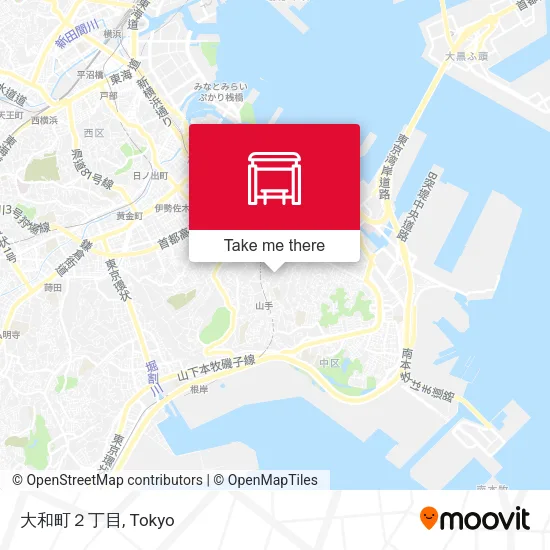 Yamato-cho 2-chome map