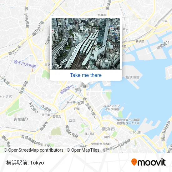 横浜駅前 map