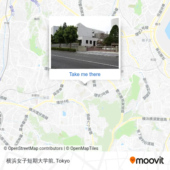 横浜女子短期大学前 map