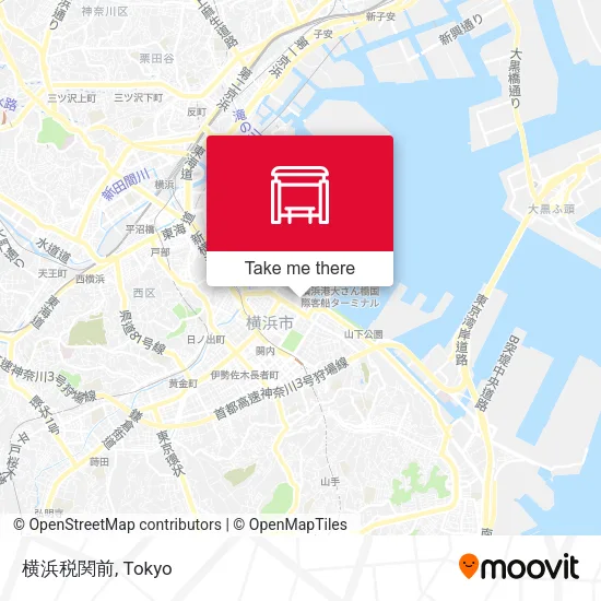 横浜税関前 map
