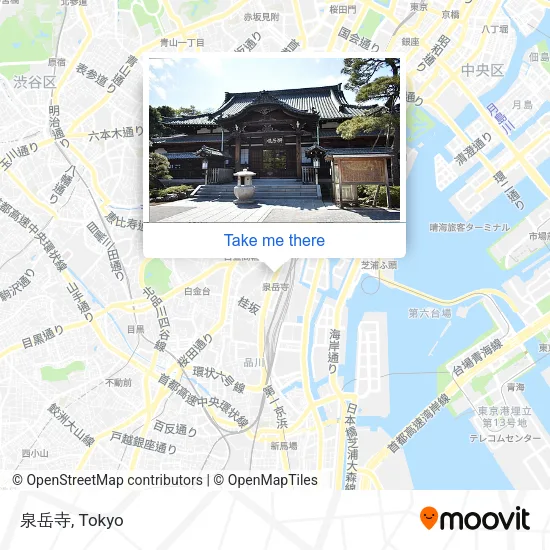 泉岳寺 map