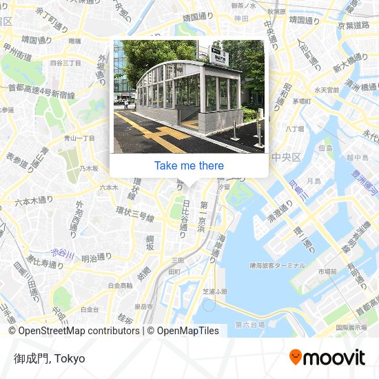 御成門 map