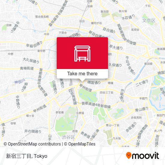 新宿三丁目 map