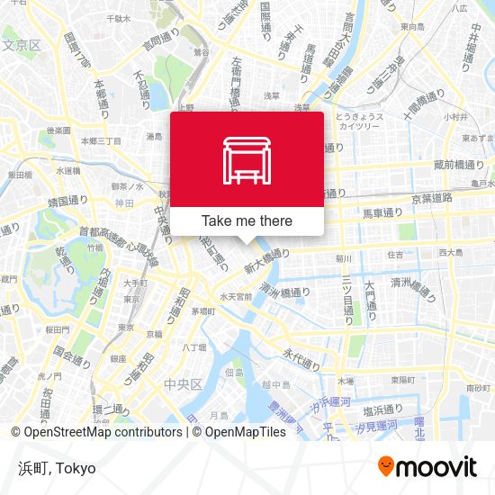 浜町 map