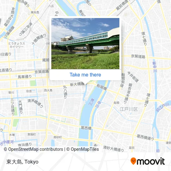 東大島 map