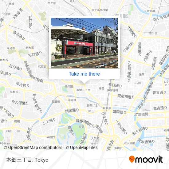 本郷三丁目 map