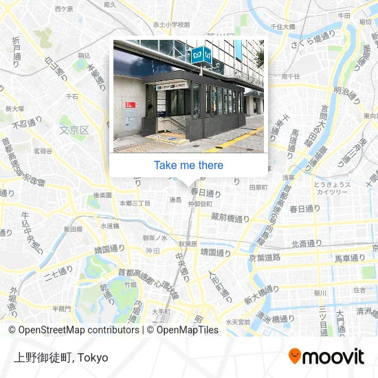 上野御徒町 map