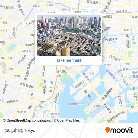 築地市場 map