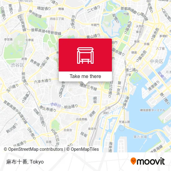 麻布十番 map