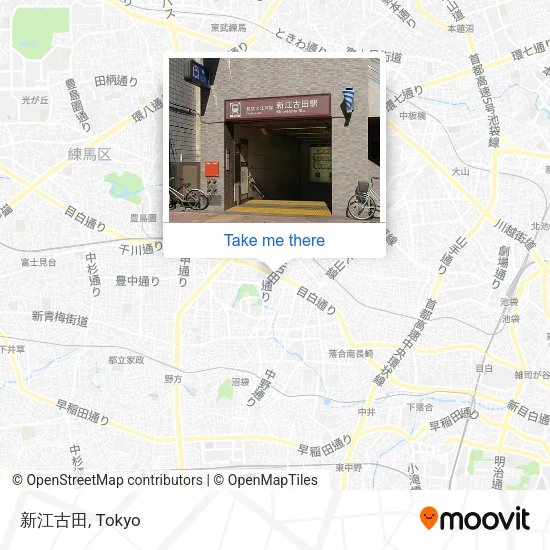 新江古田 map
